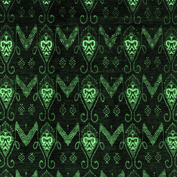 Machine Washable Abstract Emerald Green Modern Area Rugs, wshabs4236emgrn