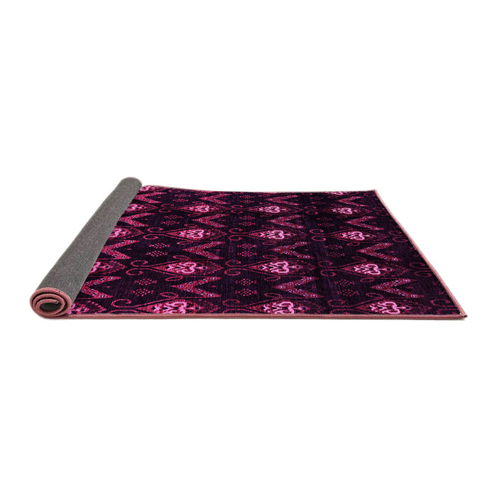 Sideview of Abstract Pink Modern Rug, abs4236pnk