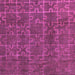 Square Machine Washable Abstract Purple Modern Area Rugs, wshabs4237pur