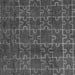 Square Machine Washable Abstract Gray Modern Rug, wshabs4237gry