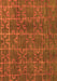 Abstract Orange Modern Rug, abs4237org