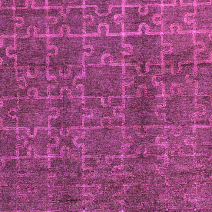 Square Abstract Purple Modern Rug, abs4237pur
