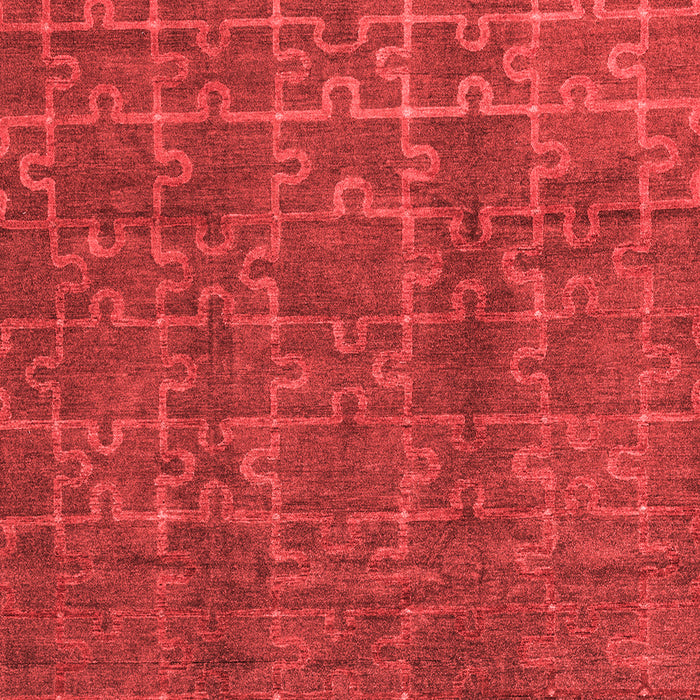 Machine Washable Abstract Red Modern Rug, wshabs4237red