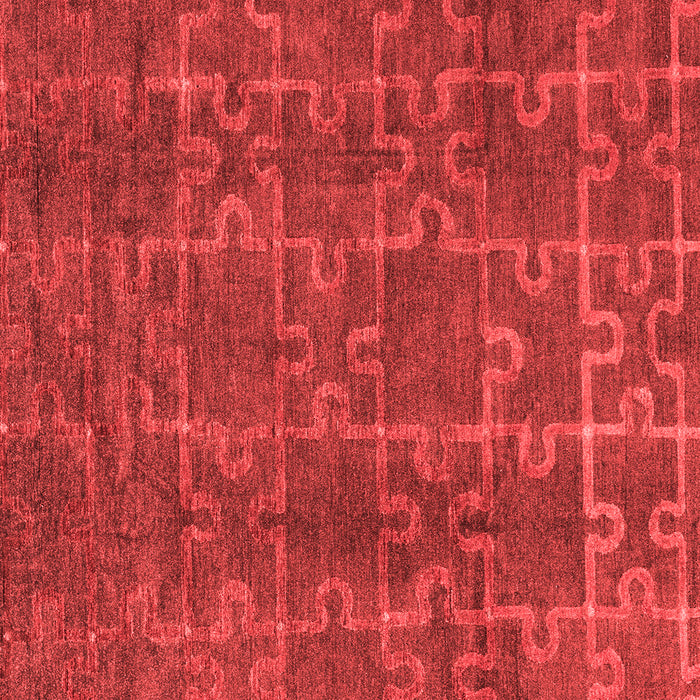 Machine Washable Abstract Red Modern Rug, wshabs4237red