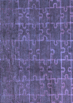 Abstract Blue Modern Rug, abs4237blu