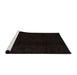 Sideview of Machine Washable Abstract Black Rug, wshabs4238