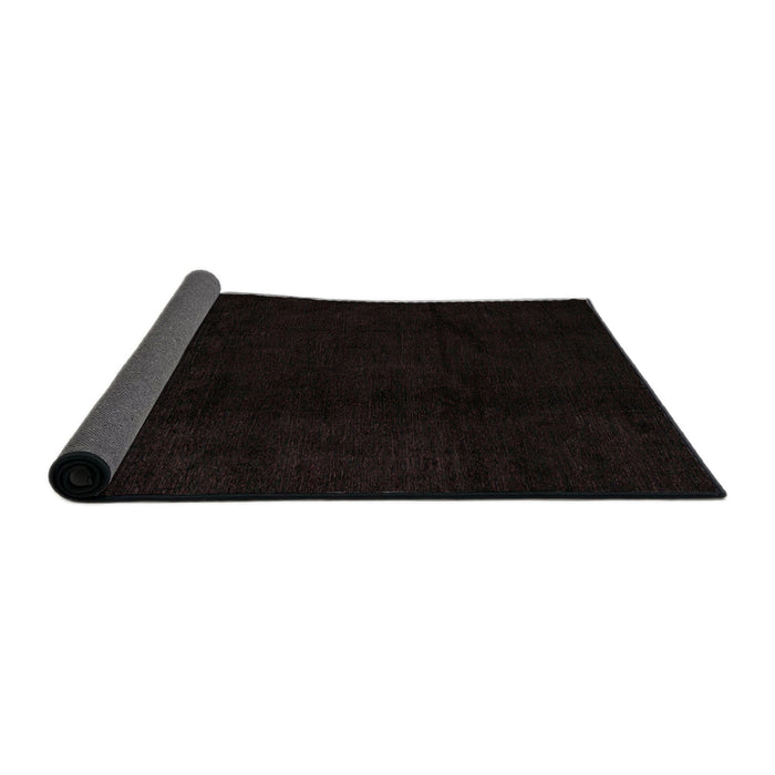 Sideview of Abstract Black Modern Rug, abs4238