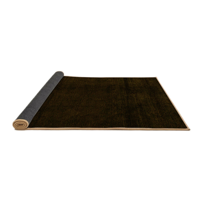 Sideview of Abstract Yellow Modern Rug, abs4238yw