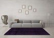 Machine Washable Abstract Purple Modern Area Rugs in a Living Room, wshabs4238pur