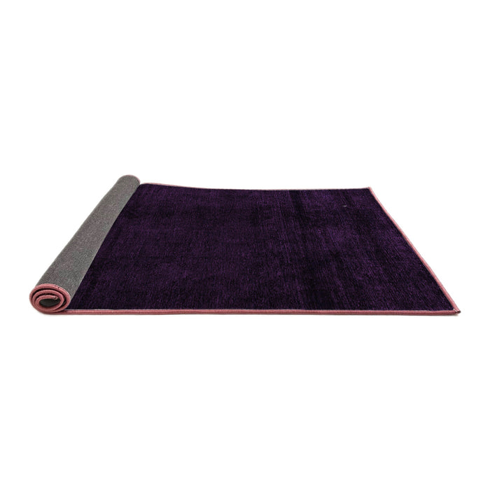 Sideview of Abstract Purple Modern Rug, abs4238pur