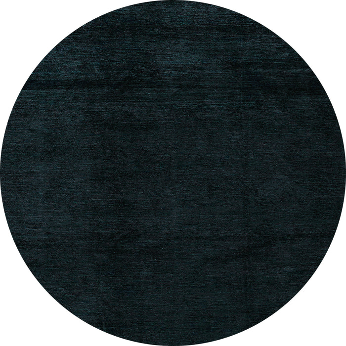Round Abstract Light Blue Modern Rug, abs4238lblu