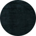 Round Abstract Light Blue Modern Rug, abs4238lblu