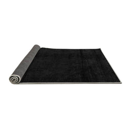 Sideview of Abstract Gray Modern Rug, abs4238gry