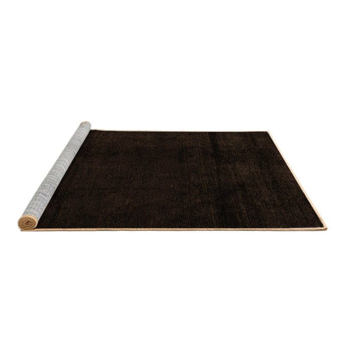 Sideview of Machine Washable Abstract Brown Modern Rug, wshabs4238brn