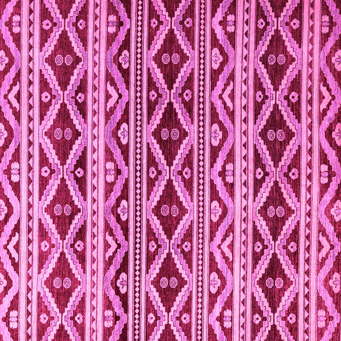 Square Machine Washable Oriental Pink Modern Rug, wshabs4239pnk