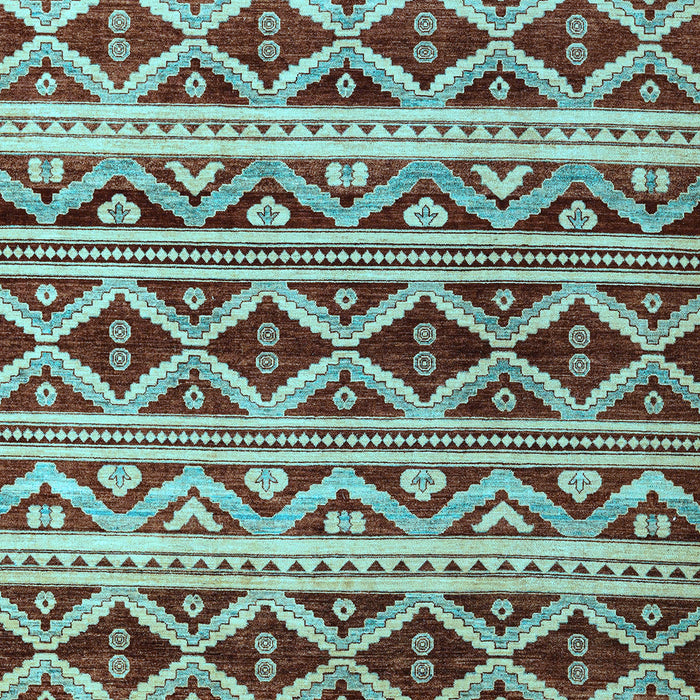 Machine Washable Oriental Light Blue Modern Rug, wshabs4239lblu