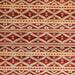 Square Abstract Red Oriental Rug, abs4239