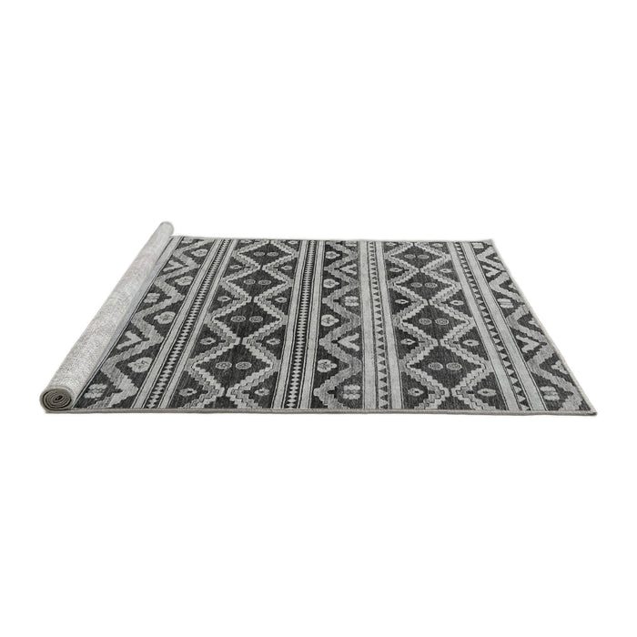 Sideview of Machine Washable Oriental Gray Modern Rug, wshabs4239gry