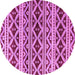 Round Oriental Purple Modern Rug, abs4239pur