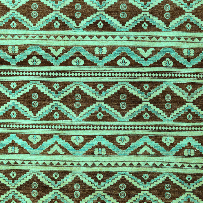 Machine Washable Oriental Turquoise Modern Area Rugs, wshabs4239turq