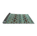 Sideview of Oriental Light Blue Modern Rug, abs4239lblu