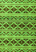 Machine Washable Oriental Green Modern Area Rugs, wshabs4239grn