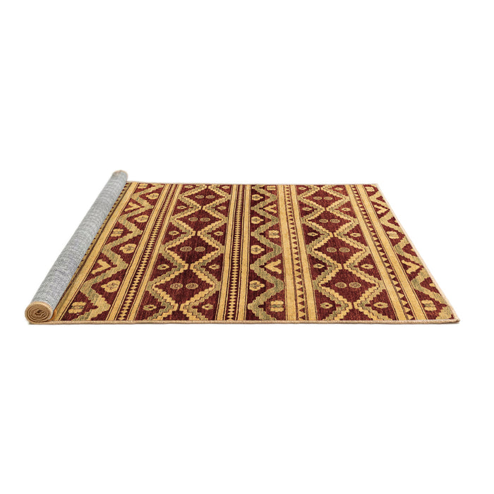 Sideview of Machine Washable Oriental Brown Modern Rug, wshabs4239brn