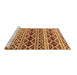 Sideview of Machine Washable Oriental Brown Modern Rug, wshabs4239brn