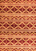 Machine Washable Oriental Orange Modern Area Rugs, wshabs4239org