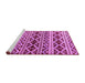 Sideview of Machine Washable Oriental Purple Modern Area Rugs, wshabs4239pur