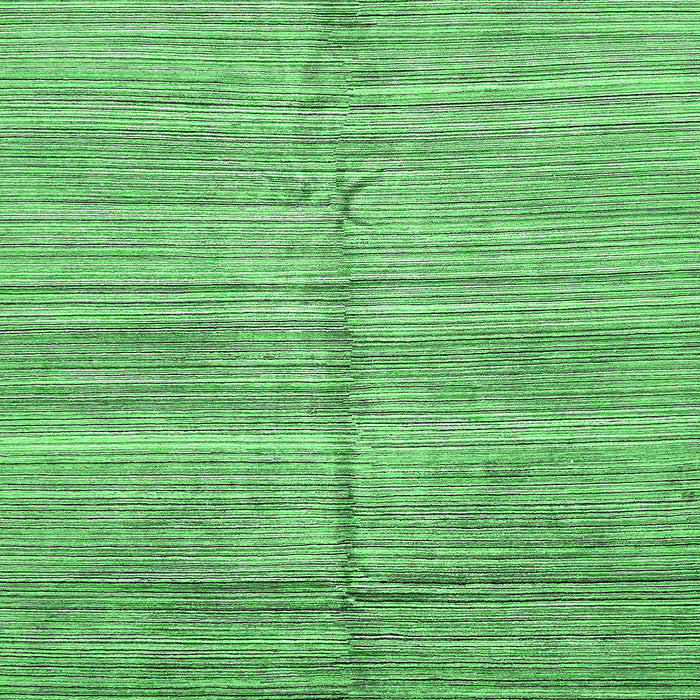 Square Machine Washable Abstract Emerald Green Modern Area Rugs, wshabs423emgrn