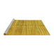 Sideview of Machine Washable Abstract Yellow Modern Rug, wshabs423yw