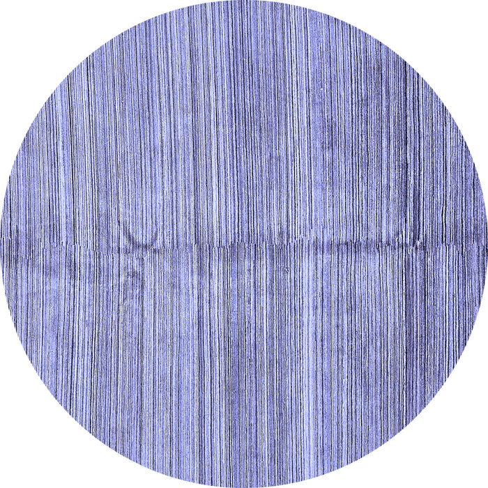 Round Abstract Blue Modern Rug, abs423blu