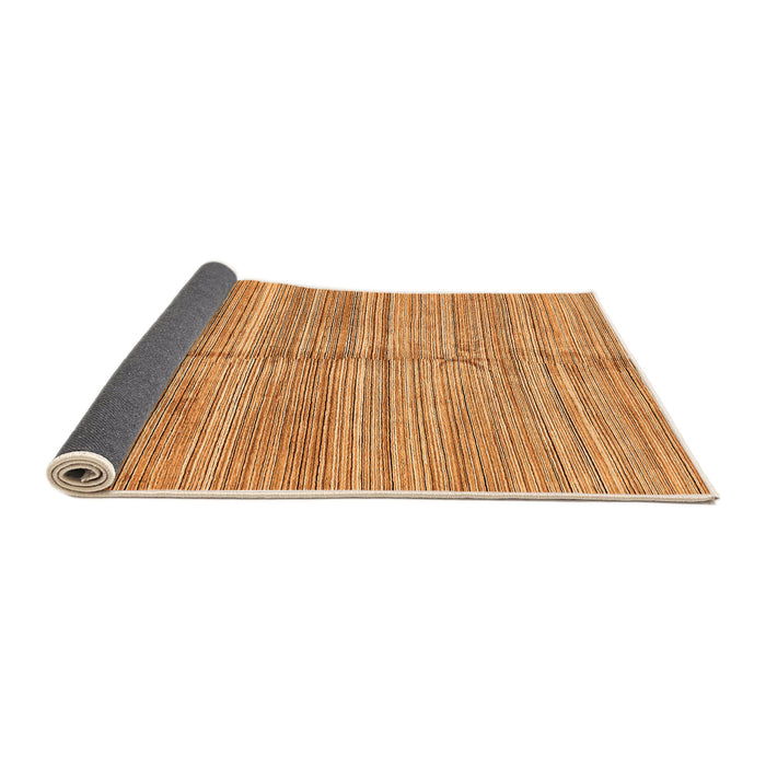 Sideview of Abstract Orange Modern Rug, abs423org