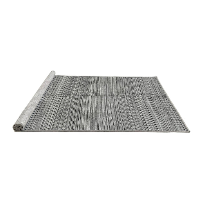 Sideview of Machine Washable Abstract Gray Modern Rug, wshabs423gry
