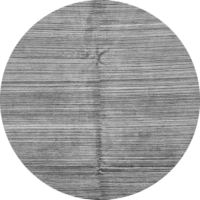 Round Abstract Gray Modern Rug, abs423gry