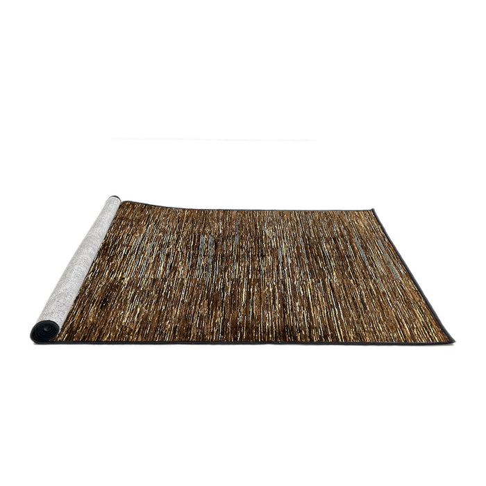 Sideview of Machine Washable Abstract Night Red Rug, wshabs424