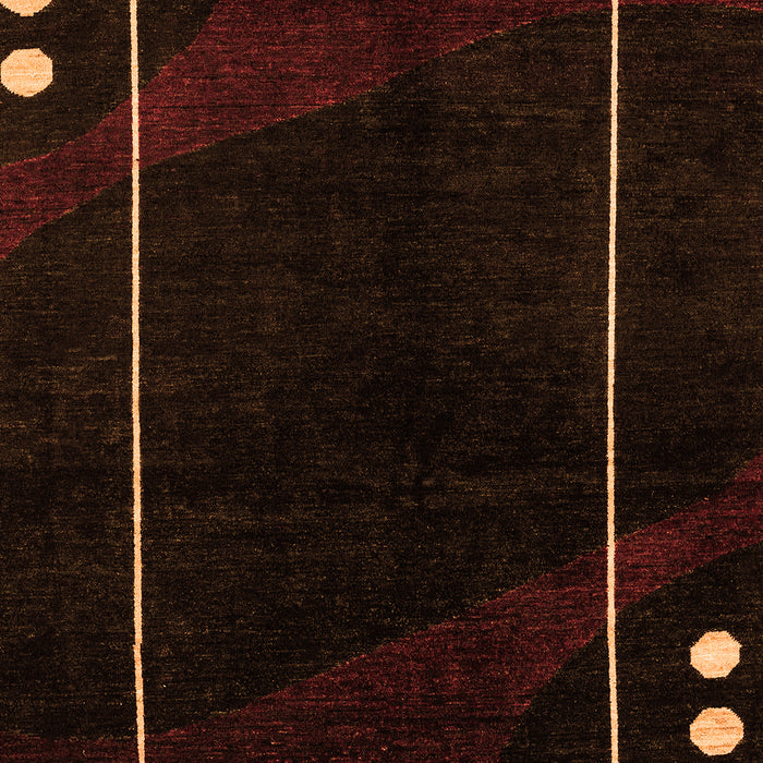 Machine Washable Oriental Orange Modern Area Rugs, wshabs4240org