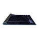 Sideview of Oriental Blue Modern Rug, abs4240blu