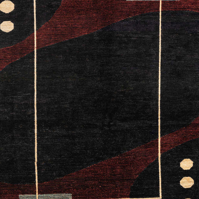 Machine Washable Abstract Burgundy Brown Rug, wshabs4240