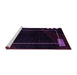 Sideview of Machine Washable Oriental Purple Modern Area Rugs, wshabs4240pur