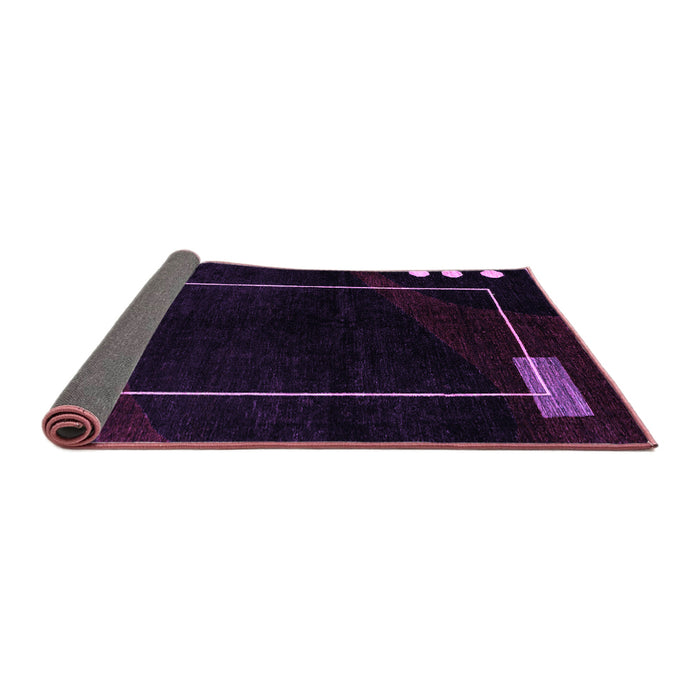 Sideview of Oriental Purple Modern Rug, abs4240pur