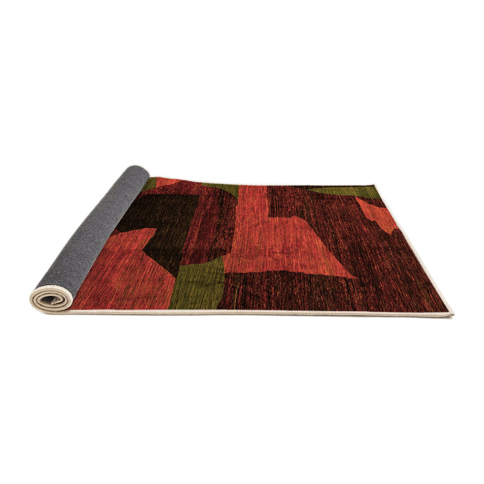 Sideview of Oriental Orange Modern Rug, abs4241org