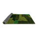 Sideview of Oriental Green Modern Rug, abs4241grn