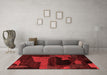 Modern Red Washable Rugs