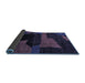 Sideview of Oriental Blue Modern Rug, abs4241blu