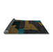 Sideview of Oriental Light Blue Modern Rug, abs4241lblu