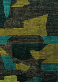 Oriental Turquoise Modern Rug, abs4241turq