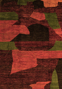 Oriental Orange Modern Rug, abs4241org