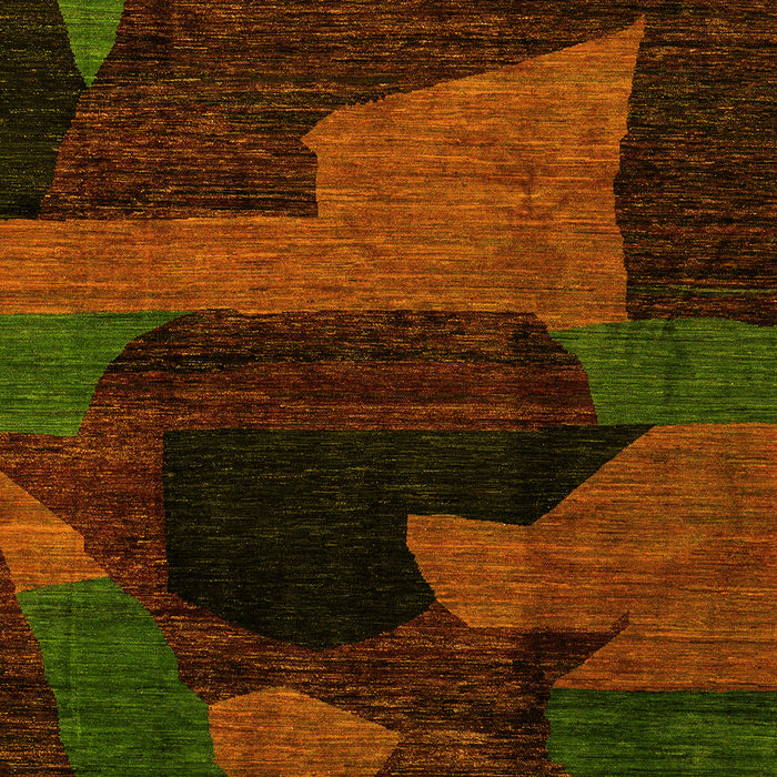 Oriental Yellow Modern Rug, abs4241yw